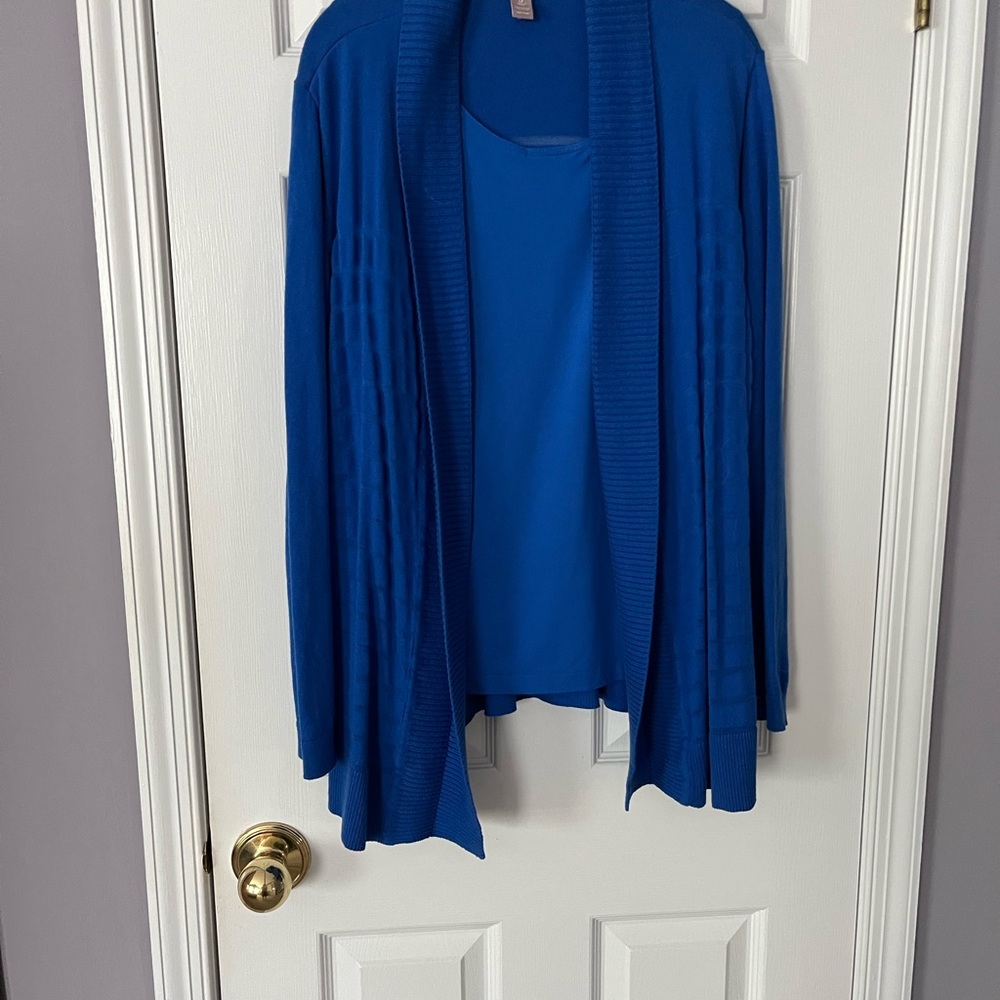 Chico's Classic Blue Knit Cardigan
